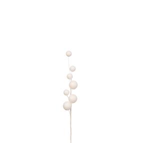 Kalėdinė dekoratyvinė šakelė Christmas Touch, balta sp., 38 cm