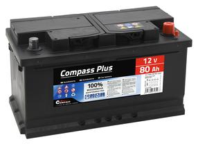 Akumulators Compass Plus, 12 V, 80 Ah, 740 A