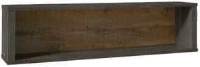 Sieninė lentyna Gala Meble Montana W1, ąžuolo sp./pilka sp., 32 cm x 25 cm x 130 cm
