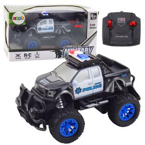 Rc policijos mašina Lean Toys Military, 1:20, juoda sp.