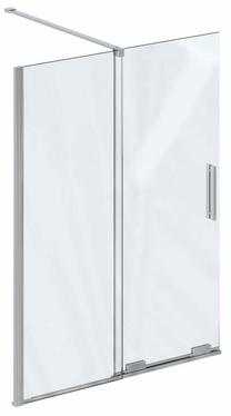 Vannas siena Ravak ROVS2, 110 cm x 150 cm, caurspīdīga krās./hroma krās./caurspīdīgs