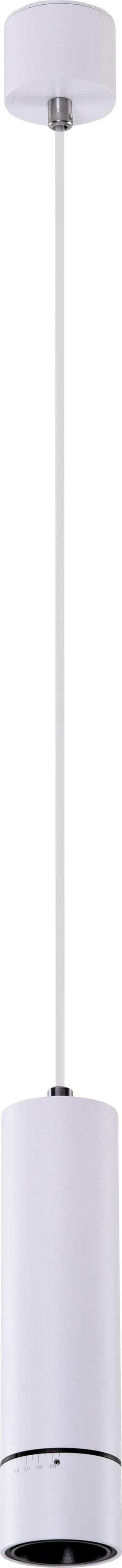 Šviestuvas kabinamas AZzardo Galileo 1 AZ4068, LED, 3000 °K, 1 x 15 W, balta sp. / balta sp.