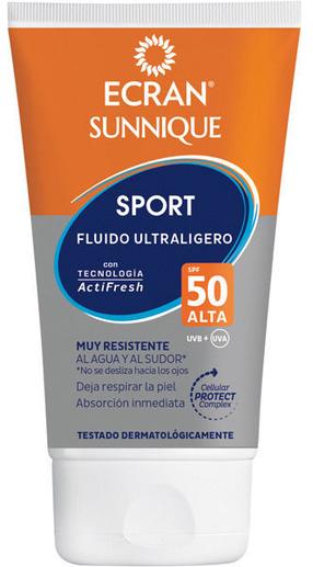 Pienelis įdegio priežiūrai Ecran Sun Lemonoil Sport Ultralight Fluid SPF50, 40 ml