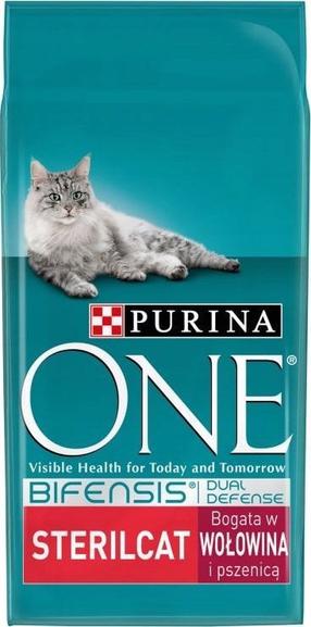 Sausas kačių maistas Purina One Sterilcat, jautiena, 9.75 kg