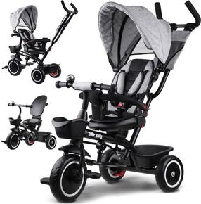 Kolmerattaline jalgratas Tiny Bike Rotatable SP0650SZA, must v./hall v.