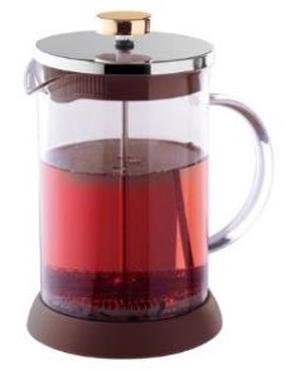  Kavinukas French Press Berlinger Haus Leonardo BH/8584, 0.6 l, skaidri sp./raudona sp.