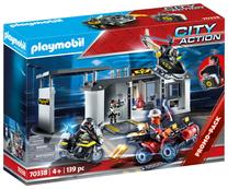 Konstruktors Playmobil City Action Līdzi Ņemamā Taktiskā Vienības Galvenā Mītne 70338