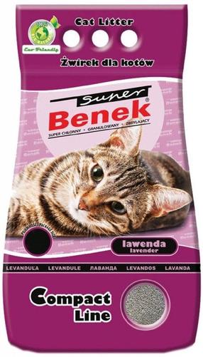 Kasside allapanu Super Benek Compact Line Lavander, bentoniit, 25 l