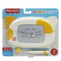 Piešimo lenta, katė Mattel Fisher Price Pets Doodle Pro, 15 cm, balta sp./geltona sp.