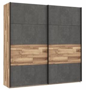 Skapis Forte Ricciano RCQS12411-C692, koka krās./tumši pelēka krās., 61 cm x 269 cm x 210 cm