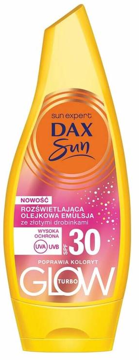 Līdzeklis iedeguma kopšanai ķermenim Dax Sun Turbo Glow SPF30, 175 ml