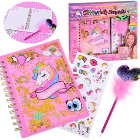 Детский дневник Jokomisiada Glittering Keepsake, розовый цв.