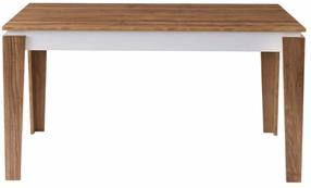 Valgomojo stalas Kalune Design Asos, ruda sp./balta sp., 140 cm x 80 cm x 75 cm