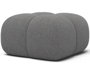 Pufs Covio Bouclé, pelēka krās., 85 cm x 85 cm x 52 cm
