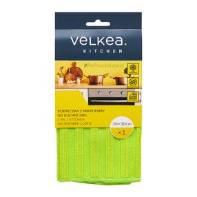 Šluostė, virtuvei Velkea 2In1, žalia sp., mikropluoštas