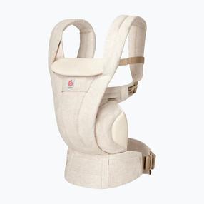 Ķengursoma ErgoBaby Omni Deluxe Linen, bēša krās.