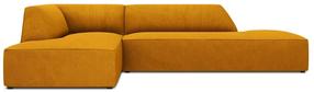 Stūra dīvāns Micadoni Home Ruby Modular 4 Seats, zelta krās., kreisais, 273 x 180 cm x 69 cm