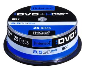 Įrašomas kompaktinis diskas Intenso, 8.5 GB, 25vnt.