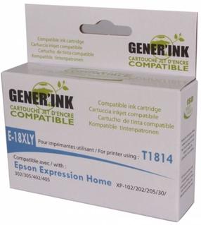 Tindiprinteri kassett Generink E-18XLY-GI, kollane v.