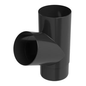 Тройник водосточной трубы Galeco PVC 67º, Ø 8 см, поливинилхлорид (пвх), графитовый цв.