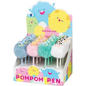 Lodīšu pildspalva Centrum Party Pompom, (krāsa/dizains tiek izvēlēts nejauši), 0.7 mm