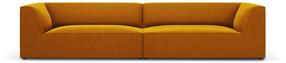 Sofa Micadoni Home Ruby Velvet, geltona sp., 302 x 93 cm x 69 cm