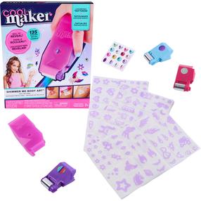 Rinkinys tatuiruotėms Spin Master Cool Maker Shimmer Me Body Art, įvairių spalvų