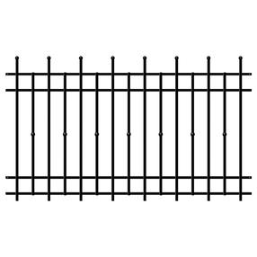 Paneļa žogs Polargos Brema, 200 cm x 117.5 cm, melna krās.