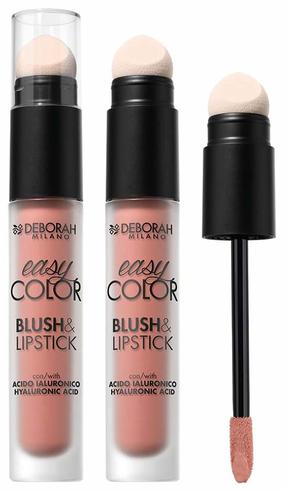 Vedel põsepuna Deborah Milano Easy Color Blush & Lipstick, peach dreams v., 04, 4 ml