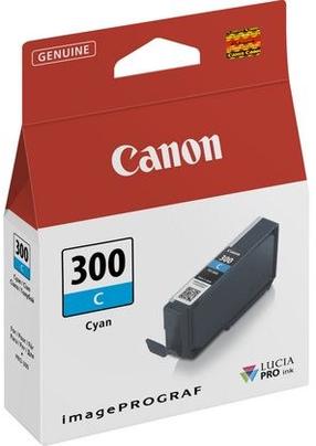 Картридж для струйного принтера Canon PFI-300 C, циановый голубой (cyan) цв., 14 мл