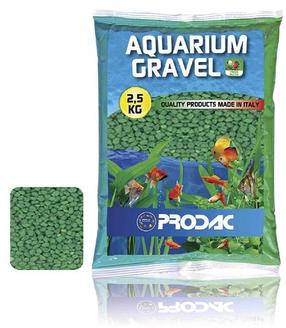Grunts Prodac Aquarium Gravel Q6KG2.5, 2.5 kg, zaļa krās.
