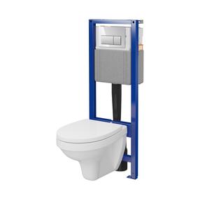 Pakabinamojo unitazo komplektas Cersanit S701-022, 12.9 cm x 40 cm