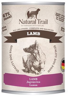 Šlapias šunų maistas Natural Trail Lamb, ėriena, 0.8 kg