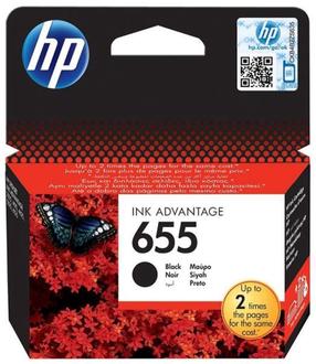 Rašalinio spausdintuvo kasetė HP 655, juoda sp., 14 ml