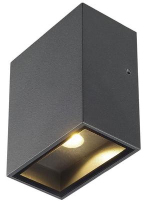 Sieninis lauko šviestuvas SLV Quad 1 XL, 4.5W, LED, IP44, antracito sp., 8.4 cm x 11 cm