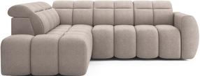Kampinė sofa Falconn Xillar 20, ruda sp., kairinė, 208 x 258 cm x 107 cm