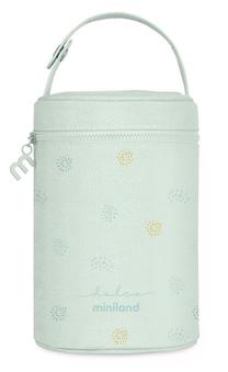 Gertuvės dėklas Miniland Dolce Mint, 700 ml, 0 mėn., 13 cm, aliuminis/tekstilė, žalia sp.
