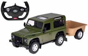 Rc automašīna Rastar Land Rover Defender RC0712, 1:14, zaļa krās.