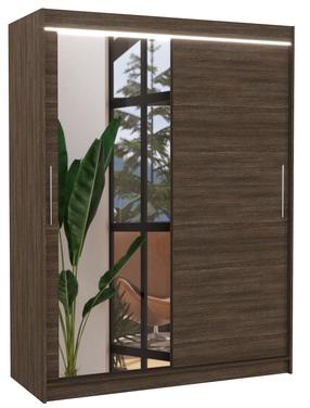 Spinta ADRK Bianco LED, ruda sp., 58 cm x 150 cm x 200 cm, su veidrodžiu