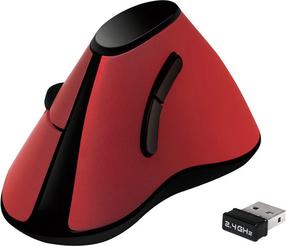 Belaidė kompiuterinė pelė Logilink Ergonomic, raudona sp.