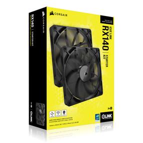 Oro aušintuvas korpusui Corsair LINK RX140 PWM Fan Twin Starter Kit, 140 mm x 25 mm