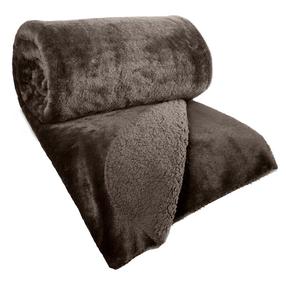 Lovatiesė Nina NOX-02, tamsiai ruda, 220 cm x 240 cm