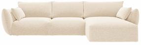 Kampinė sofa Cosmopolitan Design Matera Eden 2, šviesiai smėlinė, dešininė, 171 x 280 cm x 85 cm