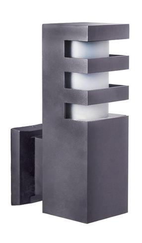 Āra sienas lampa Su-Ma Rado, 18W, E27, IP54, tumši pelēka krās., 8 cm x 25 cm