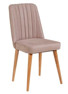 Valgomojo kėdė Kalune Design Vina 869VEL5179, matinė, pilka sp./pušies sp, 46 cm x 46 cm x 85 cm