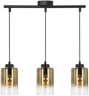 Šviestuvas kabinamas Candellux Lighting Aspra 33-16270, E27, 3 x 60 W, gintaro sp. / juoda sp., 10 x 15 cm