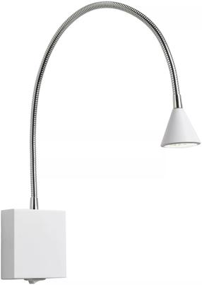 Šviestuvas sieninis Lucide Buddy 18293/03/31, LED, 4000 °K, 1 x 4 W, balta sp. / balta sp., 4.5 x 4.5 x 4 cm