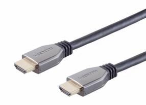 Kabelis Brackton HDMI to HDMI HD10-FKB-0200 HDMI Male - HDMI Male 2m 10K 120Hz HDMI, HDMI, 2 m, pelēka krās.