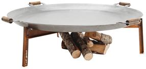 Laužavietės keptuvė su nuimamomis kojelėmis GrillSymbol Skillet Stark, plienas, 96 cm, 50 l, nerūdijančiojo plieno sp.