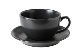  Чашка с блюдцем Porland Seasons Cappuccino, черный цв., 0.32 л